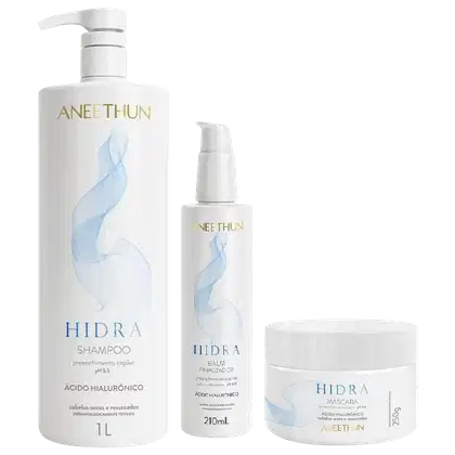Imagem do produto Kit Aneethun Hidra - Shampoo 1L + Finalizador 210ml + Máscara 250g