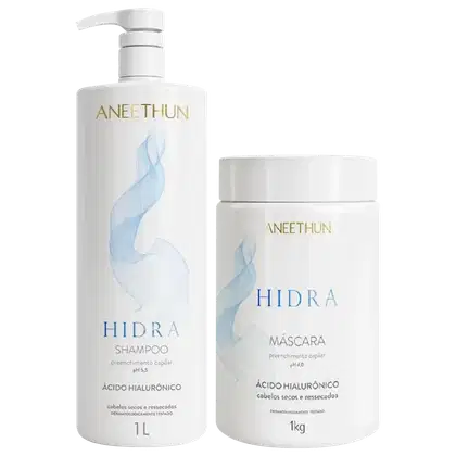 Imagem do produto Kit Aneethun Hidra - Shampoo 1L + Máscara 1kg
