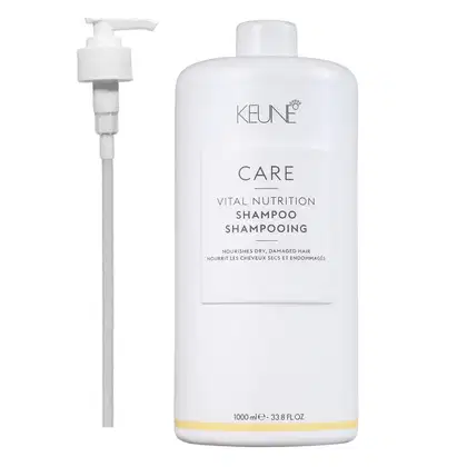 Shampoo Keune Care Vital Nutrition + Válvula Pump, 1L.
