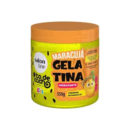 Gelatina #todecacho Kids Hidratante Maracujá 550g, da marca Salon Line