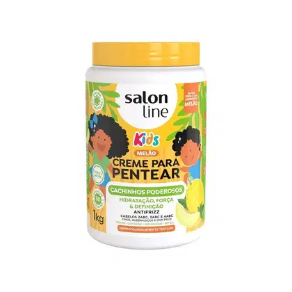 Creme para Pentear Cachinhos Poderosos Melão 1kg, da marca Salon Line