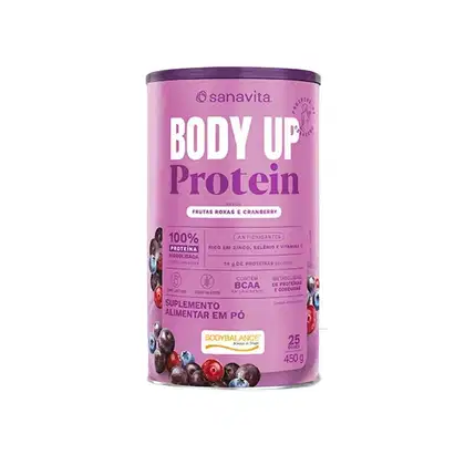 Imagem do produto BODY UP PROTEIN - FRUTAS ROXAS/CRANBERRY - 450G - Sanavita