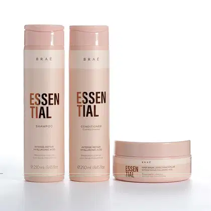 Imagem do produto Kit Braé Essential Shampoo 250ml + Cond 250ml + Másc 200ml