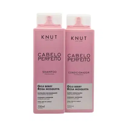 Imagem do produto Knut Kit Cabelo Perfeito Shampoo 750ml + Condicionador 550ml