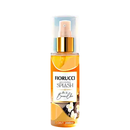 Perfume Feminino Splash Flor de Baunilha Fiorucci Deo Colônia, 200ml.
