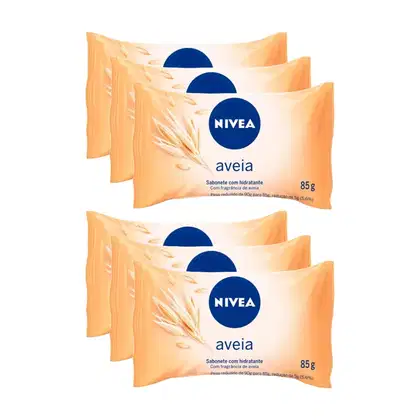 Imagem do produto Kit Sabonete Nivea Aveia 85g c/6un