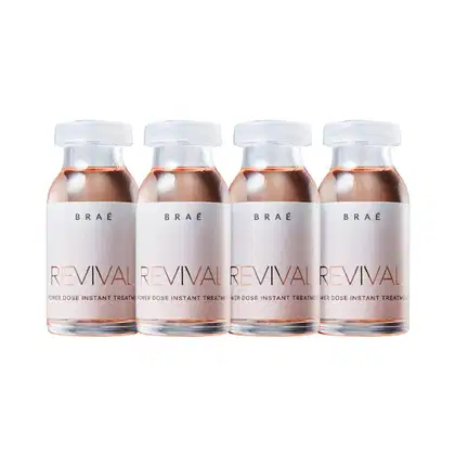 Kit Braé Revival Power Dose Ampola Capilar, 4x13ml.