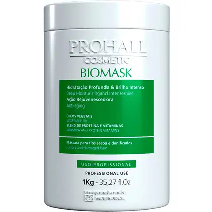 Imagem do produto Prohall Cosmetic Biomask - Máscara Capilar 1Kg
