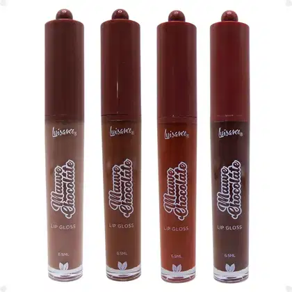 Imagem do produto Kit Luisance Mauve Chocolate: 4 Lip Gloss Labial Cores 1, 2, 3 e 4 L3269