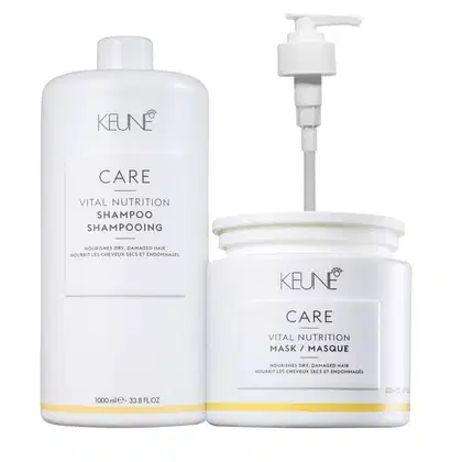 Kit Keune Care Vital Nutrition Salon Intense + Pump, 3 produtos.