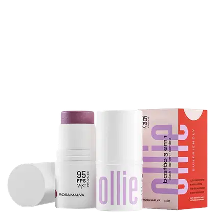Imagem do produto Ollie 3 em 1 Cor FPS95 Rosa Malva - Blush em Bastão 4,5g