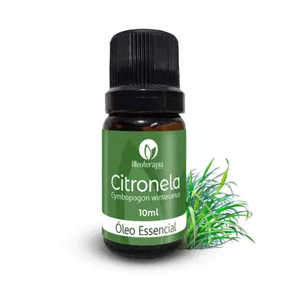 Óleo essencial de Citronela, da marca Oleoterapia Brasil.
