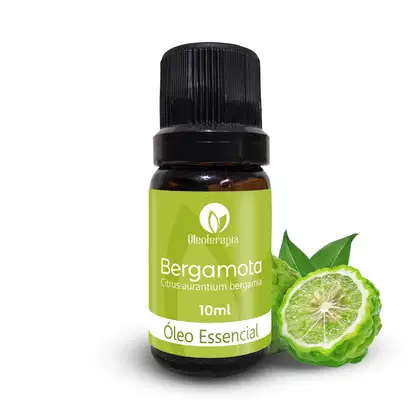 Óleo essencial de Bergamota, da marca Oleoterapia Brasil.