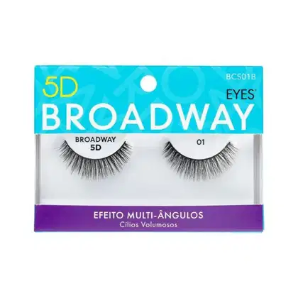 Imagem do produto Kit Kiss NY Cílios 5D Broadway 01+Cola de Cílios Postiços 5g
