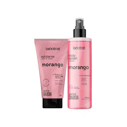 Imagem do produto KIT ESFOLIANTE MORANGO 150GR + BODY SPLASH MORANGO 190ML - LABOTRAT