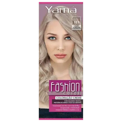 Imagem do produto Yamá Beauty Care Fashion Color 10.1 Louro Claríssimo Acizentado - Coloração 60g