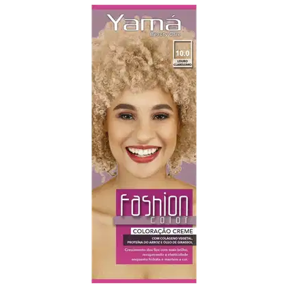 Imagem do produto Yamá Beauty Care Fashion Color 10.0 Louro Claríssimo - Coloração 60g