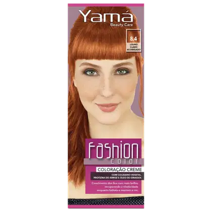 Imagem do produto Yamá Beauty Care Fashion Color 8.4 Louro Claro Acobreado - Coloração 60g