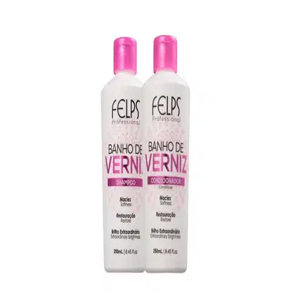 Imagem do produto Kit Shampoo e condicionador Banho de Verniz - Felps