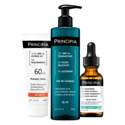 Imagem do produto Kit Principia Protetor Solar FPS 60 + GL-01 + Mix-01 (3 Produtos)