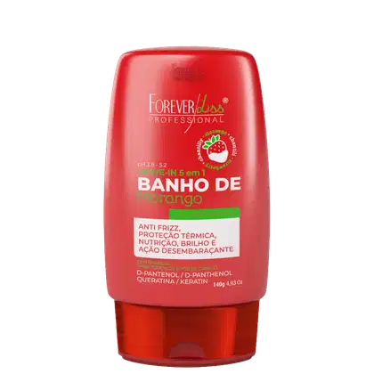 Imagem do produto Forever Liss Professional Banho De Verniz Morango - Leave-in 140g