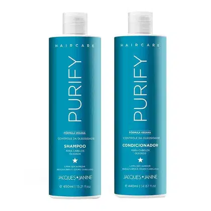 Imagem do produto Kit Shampoo e Condicionador Jacques Janine Hair Care Linha:Purify
