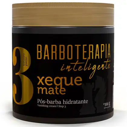 Imagem do produto Pós-barba Hidratante Xeque Mate 500g Barbearia Barboterapia Inteligente Barba Forte