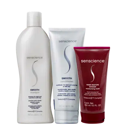 Imagem do produto Kit Senscience Smooth + Inner Restore Intensif Moisturizing Mask Trio (3 Produtos)