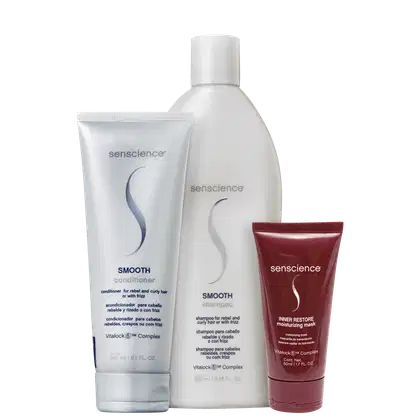 Imagem do produto Kit Senscience Smooth + Inner Restore Moisturizing Mask Mini (3 Produtos)