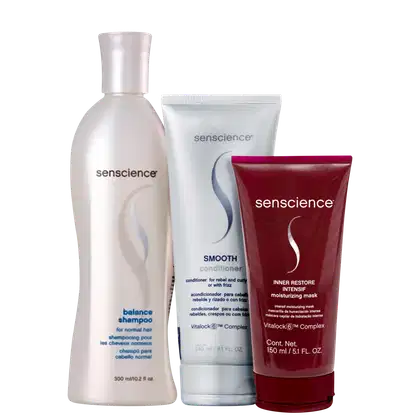 Imagem do produto Kit Senscience Smooth + Inner Restore Intensif Moisturizing Mask Mini (3 Produtos)