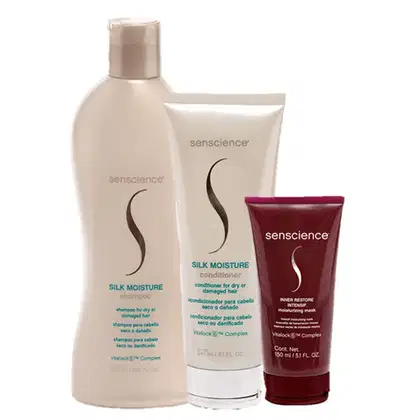 Imagem do produto Kit Senscience Silk Moisture + Inner Restore Intensif Moisturizing Mask Triplo (3 Produtos)