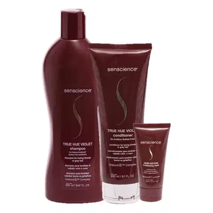Imagem do produto Kit Senscience True Hue Violet + Inner Restore Intensif Moisturizing Mask Trois (3 Produtos)