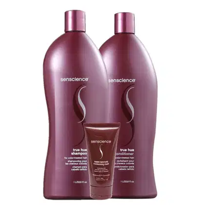 Imagem do produto Kit Senscience True Hue Salon + Inner Restore Intensif Moisturizing Mask Mini Trio (3 Produtos)