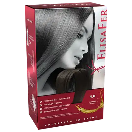 Imagem do produto Elisafer 4.0 Castanho Médio - Coloração em Creme