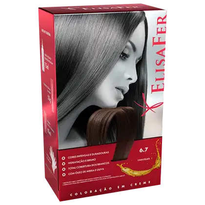 Imagem do produto Elisafer 6.7 Chocolate - Coloração em Creme
