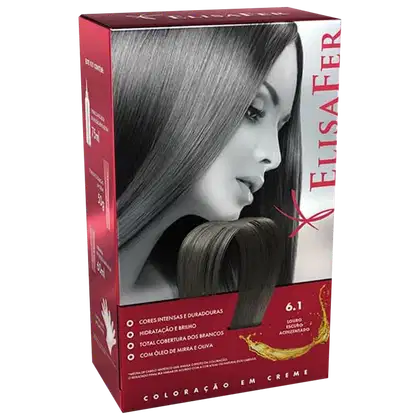Imagem do produto Elisafer 6.1 Louro Escuro Acinzentado - Coloração em Creme