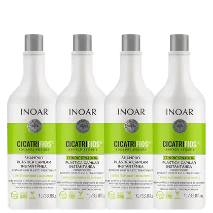 Imagem do produto Inoar Cicatrifios - 2 Kit Shampoo e Condicionador Litro
