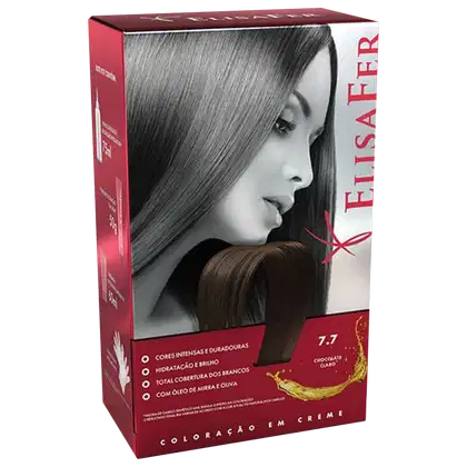 Imagem do produto Elisafer 7.7 Chocolate Claro - Coloração em Creme