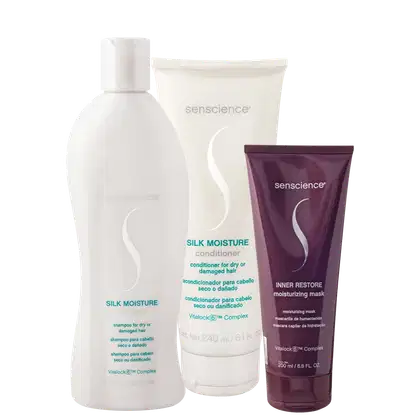 Imagem do produto Kit Senscience Silk Moisture Inner Restore Home Care (3 produtos)