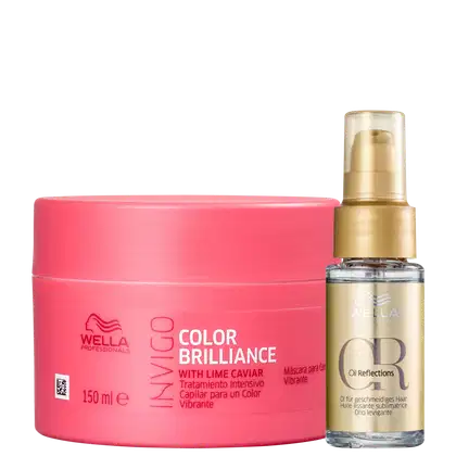 Imagem do produto Kit Wella Professionals Invigo Color Brilliance Mask + Oil Reflections (2 Produtos)