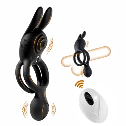 Vibrador Anel Peniano Lyke Preto de Désir Atelier.