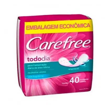 Imagem do produto Absorvente Carefree Todo Dia s/ perfume c/40un