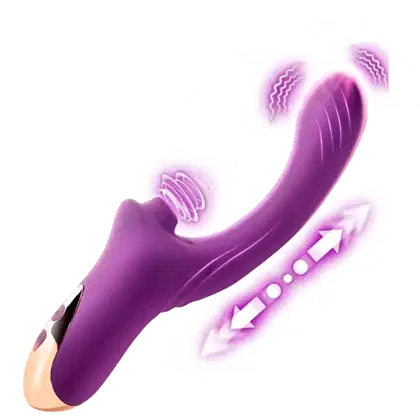 Vibrador e Sugador Cora Roxo Désir Atelier.