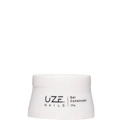 A imagem mostra um pote redondo branco com a marca, tipo do produto e volumetria escrito em preto.