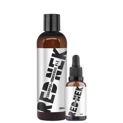 Imagem do produto Kit Red Nek Minoxwax 8% Fator de Crescimento Barba e Cabelo (2 Produtos)