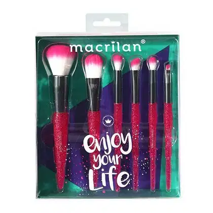 Imagem do produto Kit de Pincéis Macrilan Enjoy Your Life (6 Unidades)