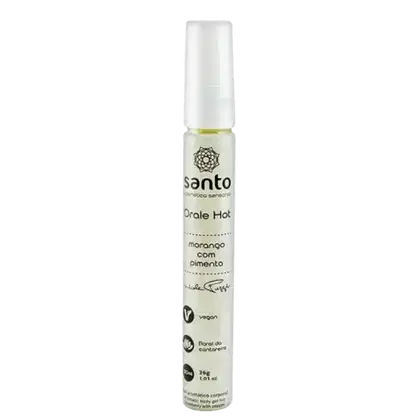 Imagem do produto Santo Cosméticos Orale Hot Morango com Pimenta - Gel Beijável 30ml