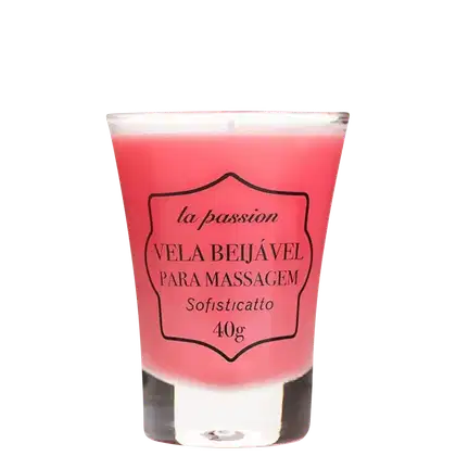 Imagem do produto Vela Para Massagem Corporal Relaxante Beijável Aroma Morango
