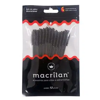 Imagem do produto Macrilan EJ302 - Escovas para Cílios e Sobrancelhas (12 Unidades)