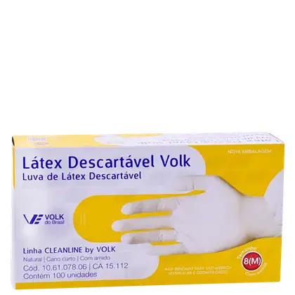 Imagem do produto Kit Volk do Brasil Látex M - Luva Descartável (100 Unidades)